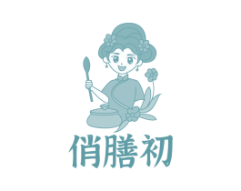 俏膳初 商标图样