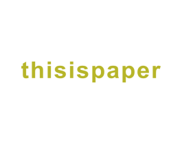 THISISPAPER 商标图样