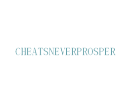 CHEATSNEVERPROSPER 商标图样