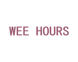 WEE HOURS 商标图样