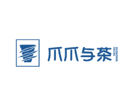 爪爪与茶 商标图样