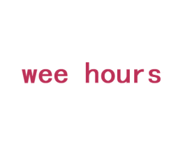 WEE HOURS 商标图样