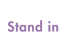 STAND IN 商标图样