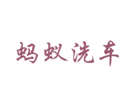 蚂蚁洗车 商标图样