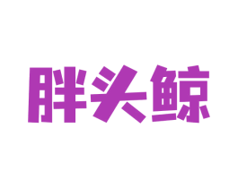 胖头鲸 商标图样