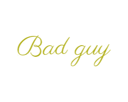 BAD GUY 商标图样