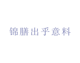 锦膳出乎意料 商标图样