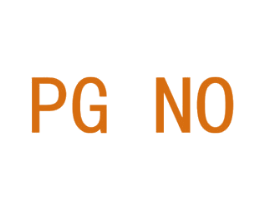 PG NO 商标图样