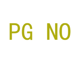 PG NO 商标图样