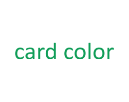 CARD COLOR 商标图样