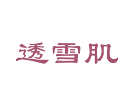 透雪肌 商标图样
