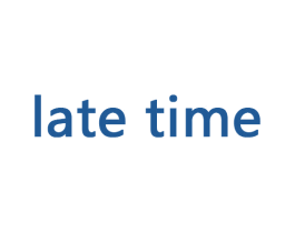 LATETIME 商标图样