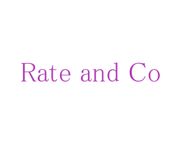 RATE AND CO 商标图样