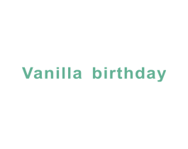 VANILLA BIRTHDAY 商标图样