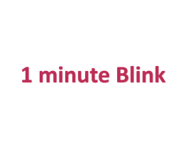 1 MINUTE BLINK 商标图样