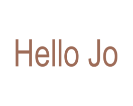 HELLO JO 商标图样