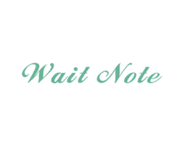 WAIT NOTE 商标图样