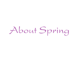 ABOUT SPRING 商标图样