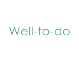 WELL-TO-DO 商标图样