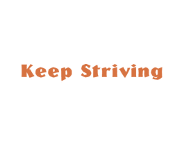 KEEPSTRIVING 商标图样