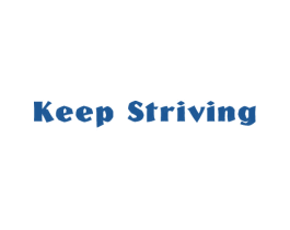 KEEP STRIVING 商标图样