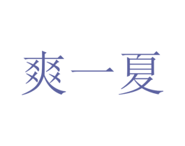 爽一夏 商标图样