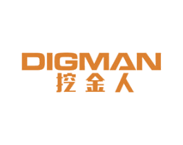 挖金人 DIGMAN 商标图样
