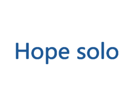 HOPE SOLO 商标图样