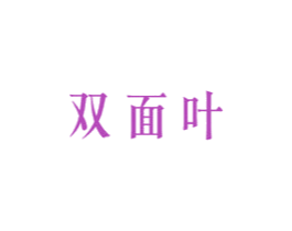 双面叶 商标图样