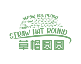 草帽圆圆 STRAW HAT ROUND 商标图样