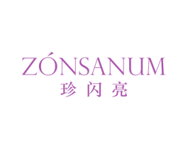 珍闪亮  ZONSANUM 商标图样