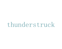 THUNDERSTRUCK 商标图样