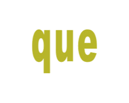 QUE 商标图样