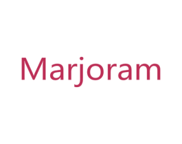 MARJORAM 商标图样