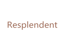 RESPLENDENT 商标图样