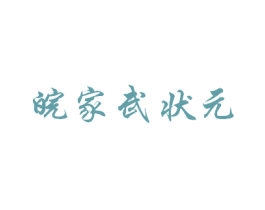 皖家武状元 商标图样