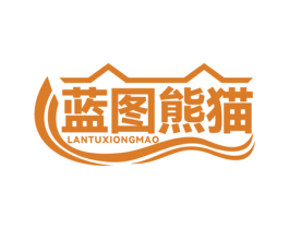蓝图熊猫 商标图样
